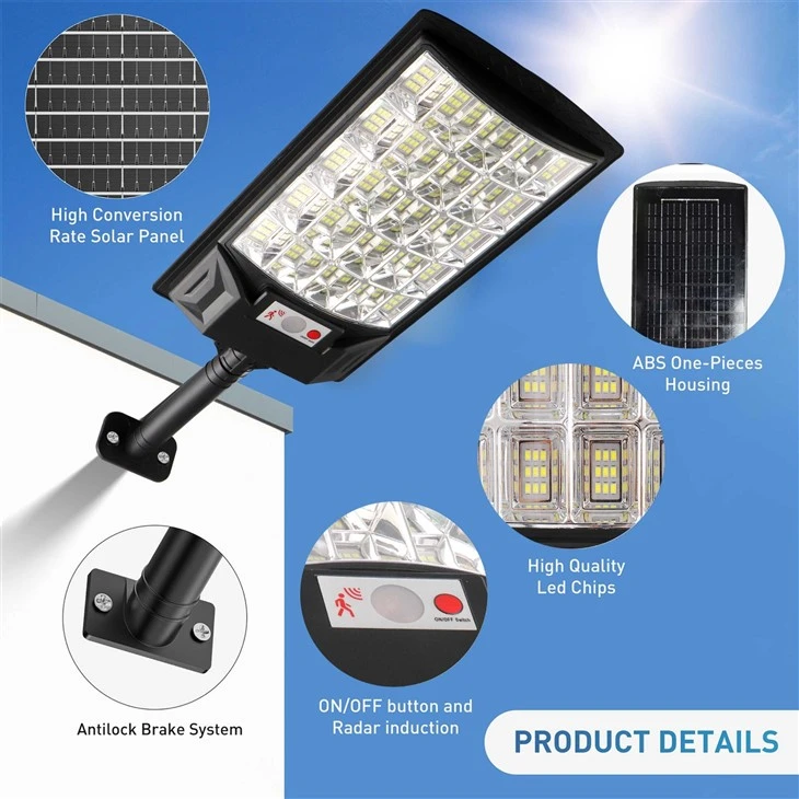 500W Solar Powered LED Street Light