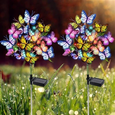 Luz solar LED para jardín Firefly al aire libre