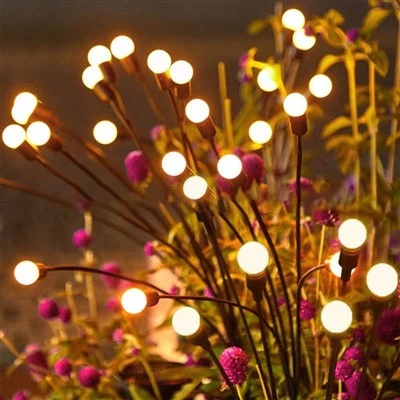 Luz solar LED para jardín luciérnaga