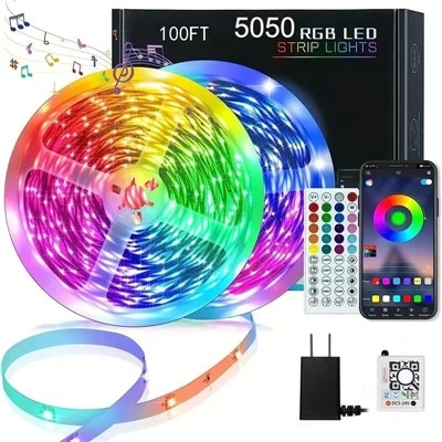 El RGB elegante llevó el color de las luces de tira los 65.6ft que cambia el control remoto y del App
